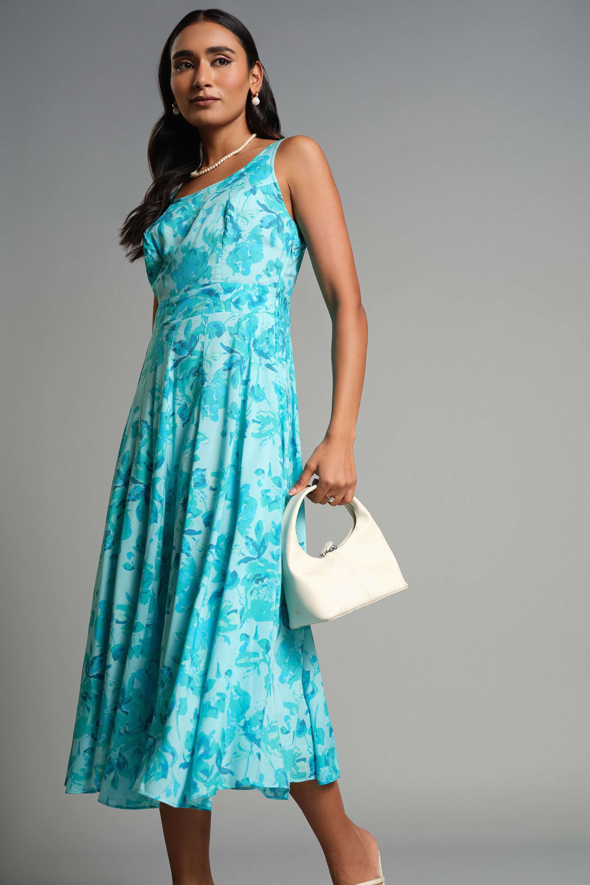 Dreamy Aqua Dress, Aqua, image 2